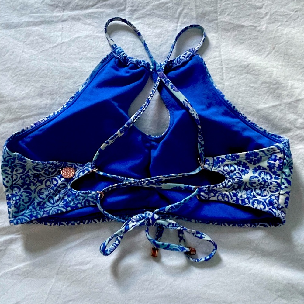 Blue bikini top, Size XS/S